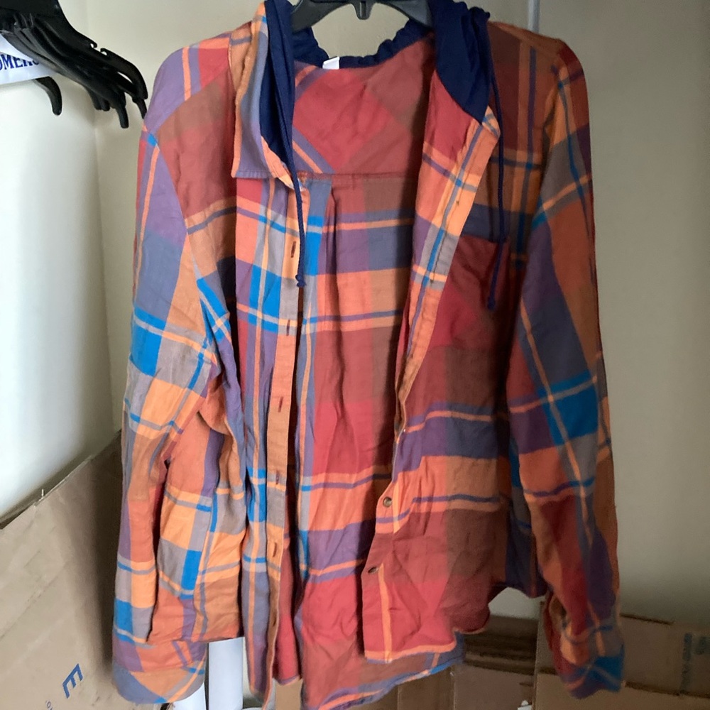 BP Multicolor Plaid Button Down Shirt